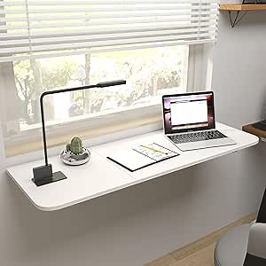 Laundry Folding Table, Wall Mounted Folding Table, 47.2x15.7 in, Laundry Fold Down Table Wall Mounted Desk for Balcony Office Kitchen Home