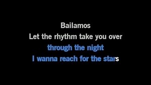 Karaoke Bailamos - Enrique Iglesias - CDG, MP4, KFN - Karaoke Version