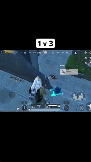 1 v 4 bot #bgmi #shorts