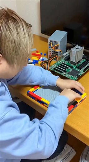Build a PC with LEGO!! #comedy #craft #shorts