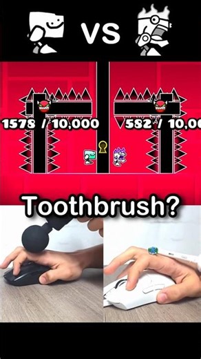 NO WAY! 😱 Massage Gun vs Geometry Dash (CPS Test!)