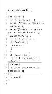 Prime or Composite? Simple C Program Explained #cprogramming #learntocode #programmingtutorial