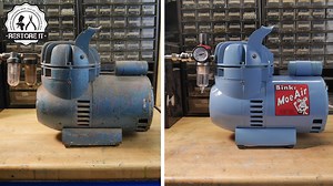 I brought an old airbrush compressor back to life!