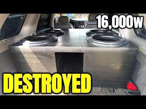 16,000 WATTS ON 4 15S DESTROY THIS SUV!