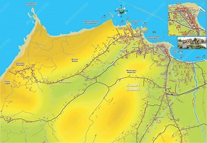 Sidari map: All the Area Up to Peroulades With Details - AtCorfu