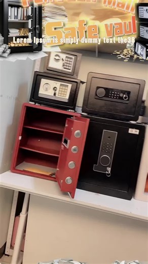 EXPOSE Electric Safe Box Fingerprint Unlocking All Steel Fireproof Anti-Theft Home Office Cash Jewelry File