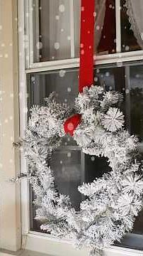 How to Hang Wreaths on Second-Floor Windows | Easy Christmas Window Hack-December 6, #diy #Christmas