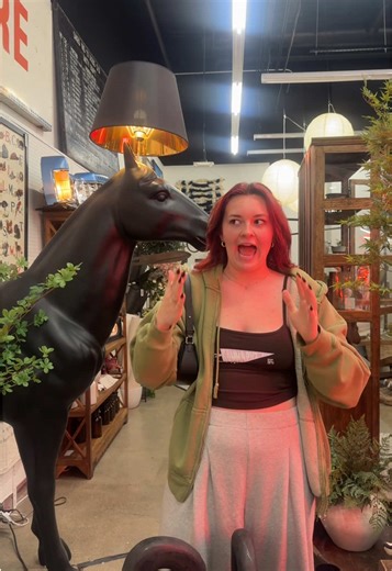 Santa if your listening get this girl a jingle horse lamp 🙏 #christmas #santa #horsetok