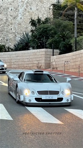 Fernando Alonso with his €11 Million Ultra Rare Mercedes CLK GTR in Monaco.