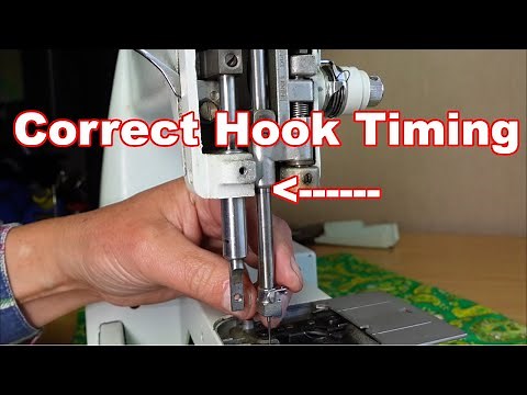 Set Hook Timing - The Correct Way - Lines On The Needle Bar Make it Easy!