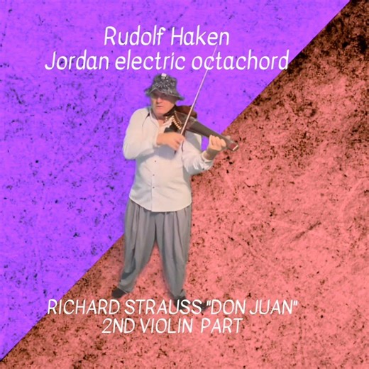 Violin 2 excerpt from Don Juan on 8-string electric viola