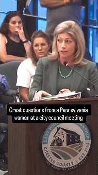 Pennsylvania Woman STUNS City Council With One Question! 😳 #Politics #AI #Breaking