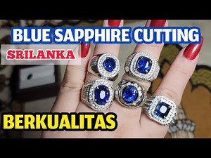 Harga Blue sapphire ceylon berkualitas Batu safir srilanka cutting pilihan yuk di koleksi permata