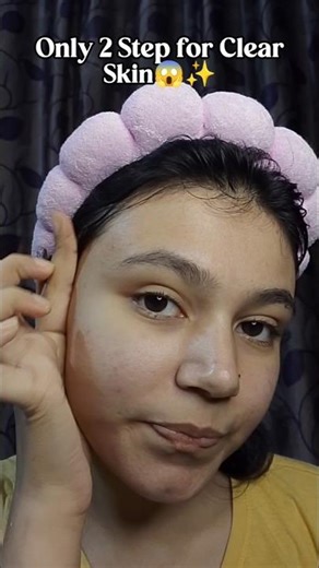 Only 2 Step for Clear Skin 😱✨#youtubeshorts #skincare #skincareroutine #beauty #fyp #shorts #viral