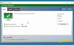 Configuring Windows Defender