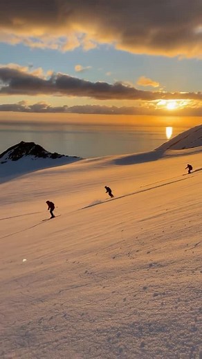 Arctic Heli Skiing Iceland on Instagram: "Skiing in Iceland at midnight. ☀️ Definitely one of the winning combinations and an ultimate bucket list experience for 2026. Prefer skiing Arctic powder and watching the northern lights from a hot tub at night? That’s on the menu too - just earlier in the season. Want to learn more about our heli-skiing programs? 👇 Comment “Ski Iceland” and we’ll DM you all the details."