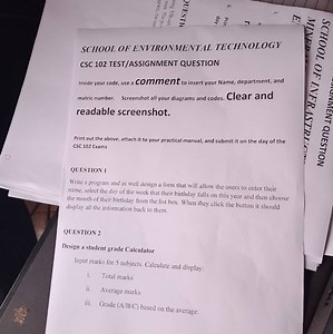 Question 1Write a program and as well design a form that will ... | Filo