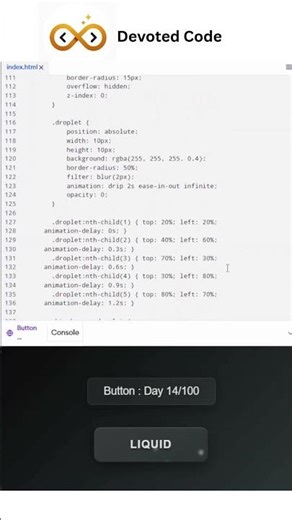 Button 14 /100 #coding #programming #gameplay #html #javascript #webdesign#shorts #buttons