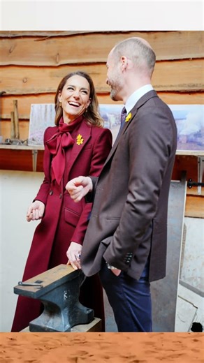 Princess of Wales Radiates in Burgundy Power Suit | Warm & Candid Royal Moment