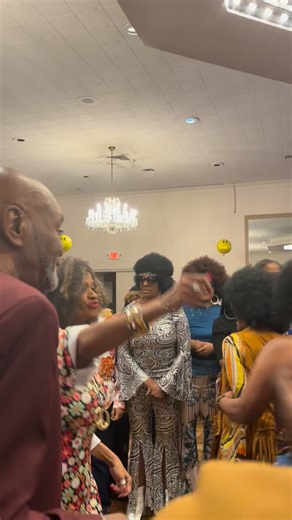 “73” coming down the Soul Train line at the NWHS 70s Decade Day Party 🎉🎶💃♥️ | Carolyn Bellamy Mitchell