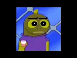 spongebob fish turning around meme