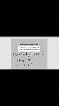 GCSE MATHS | (Grade 4) | How to Multiply Numbers that are Written in Standard Form