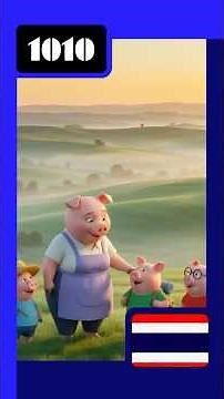 🇹🇭 ลูกหมูสามตัว (The Three Little Pigs) | นิทาน (Fairy Tale) | Thai, 1010-Y0