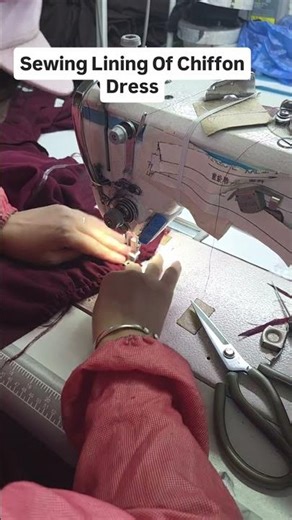 Sewing Lining of Dress #dressess #customdress #dressup