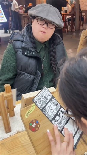 A Peaceful Street Moment of Personalized Calligraphy Art in Action 🧿