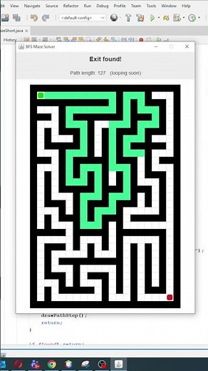 This Algorithm Finds the Exit Instantly #shorts