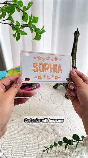 Kid Girl Boy Name Sign | Personalized Mini License Plate
