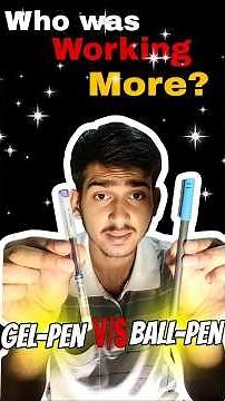 Gel Pen vs Ball Pen 💥 Ink Challenge | Who Will Last Longer? 😱