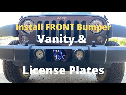 Jeep - Front Bumper License Plate - 2016 Jeep Wrangler Unlimited Sport (JKU)