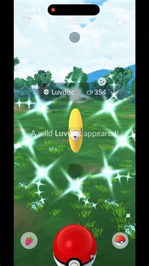 Catching Shiny Luvdisc In #pokemongo !