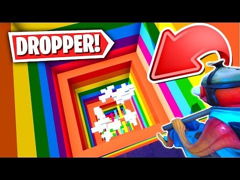 The BEST Fortnite RAINBOW DROPPER Parkour Map! (Fortnite Creative Mode)