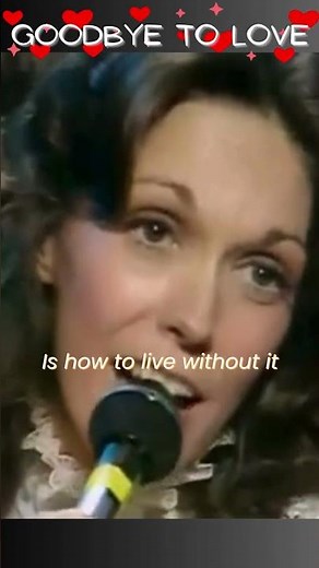 Carpenters GOODBYE TO LOVE Live #70smusic #carpenters #goodbyetolove #karencarpenter #lovesong