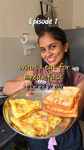 What i Eat for breakfast 🍳 as 29 yr old adult | Ep 01 #proteinrich #fypシ #healthyfood