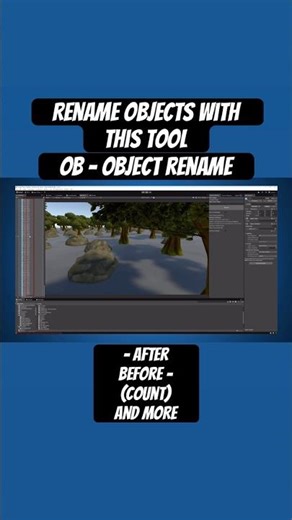 Bulk rename objects with this tool in Unity