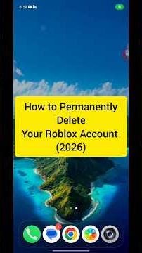 How to Permanently Delete Your Roblox Account (2026) #shortsvideo