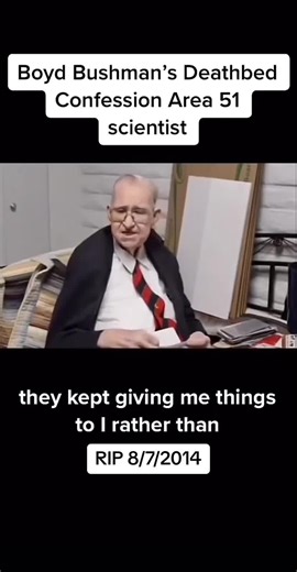 #uap #ufo #alien #area51 #whistleblower he worked DoD for over 40 years most of the time at or near area 51. Video released after his death per his request. David Bushman RIP 8/7/2014