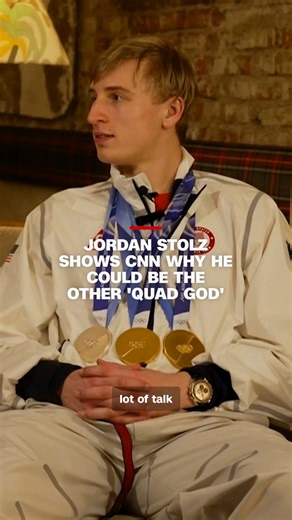 CNN's Coy Wire caught up with Team USA speedskater Jordan Stolz following his three medal wins during the Milan Cortina Winter Olympics, and got a little sneak peek at why he could also be called the "Quad God." Read more about Stolz: https://cnn.it/46kifs0 | CNN