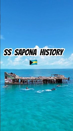 Flying Over the SS Sapona | Bahamas’ Most Famous Shipwreck 🇧🇸 #bimini #adventure #seadoo