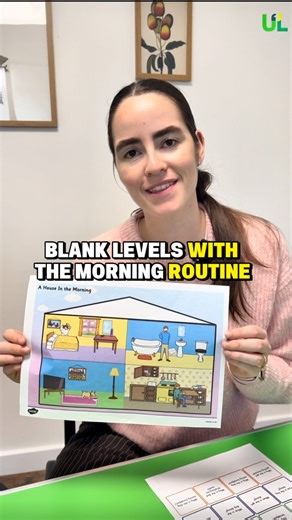 Blank Levels! In this video, we are using a simple morning-routine activity to show how Blank Levels can build children’s understanding and language step by step. Blank Levels guide us from the easiest “look and point” questions to deeper “why” and “how” thinking, always in a natural, playful way. We begin with the basics: Where is he? Who is getting dressed? Who is eating breakfast? These help children identify what they see and practise short, clear answers. If a child needs support, we model 