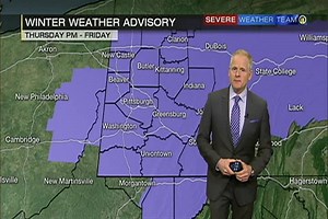 A Winter Weather Advisory has been issued for the entire Ch11 viewing area ahead of a system that will bring snow and frigid temperatures to the region. on.wpxi.com/2mqxie0 WPXI Stephen Cropper's tracking how much snow could fall, as well as its potential impact on tomorrow’s morning commute -- Channel 11 News starts EARLY Friday at 4 a.m. to keep you updated on snow amounts and road conditions all morning long. | WPXI-TV Pittsburgh