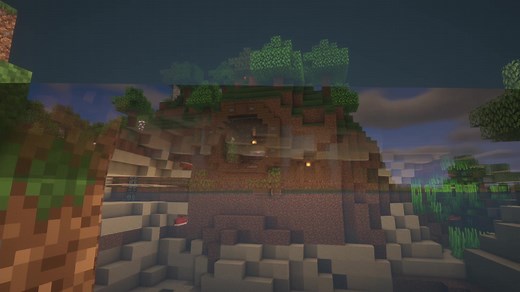 Minecraft Mountain Base, Tutorial out soon! Subscribe to my YouTube so you don't miss it! #foryou#foryoupage#minecraft#minecrafttutorial