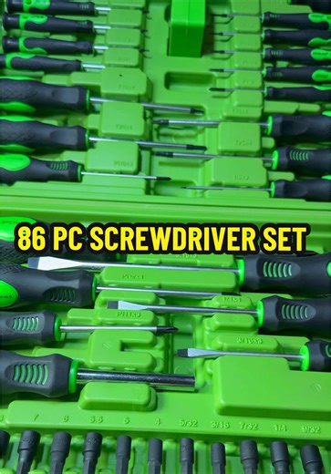 Complete 86-Piece Screwdriver Set for Home Use