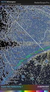 With so many folks looking at radar these days, let’s keep the “radar school” going. This is a very common occurrence to see - the SEA BREEZE. The sea breeze is simply a convergence of air that occurs as cooler air from over the ocean pushes inland in the afternoon. Air converging along the sea breeze tends to concentrate airborne dust along with bugs. The result is what you see below. A thin, slowly moving line of radar returns. This time of the year, it’s also very common to see the sea breeze