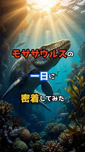 最強の海の王者！モササウルスの24時間に密着してみた #Shorts #恐竜