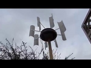 Homemade vertical axis wind turbine