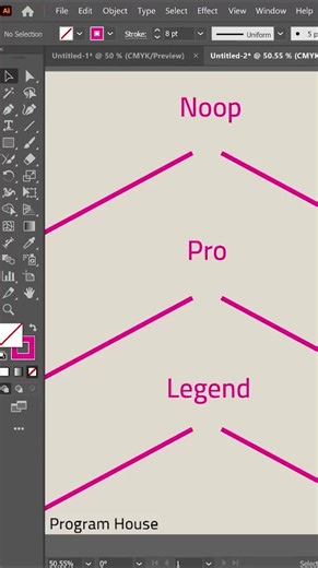 6.4K views · 31 reactions | From Beginner to Pro in Illustrator ⚡️I 7 #Illustrator #GraphicDesign #DigitalArt #DesignTips #Adobe #LearnDesign #ProDesigner | Program House | Facebook